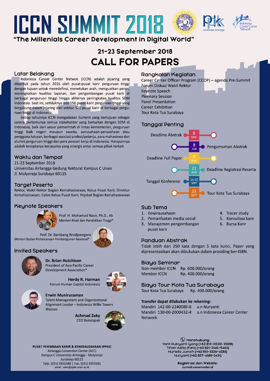 ICCN SUMMIT 2018 (Call for Paper)
